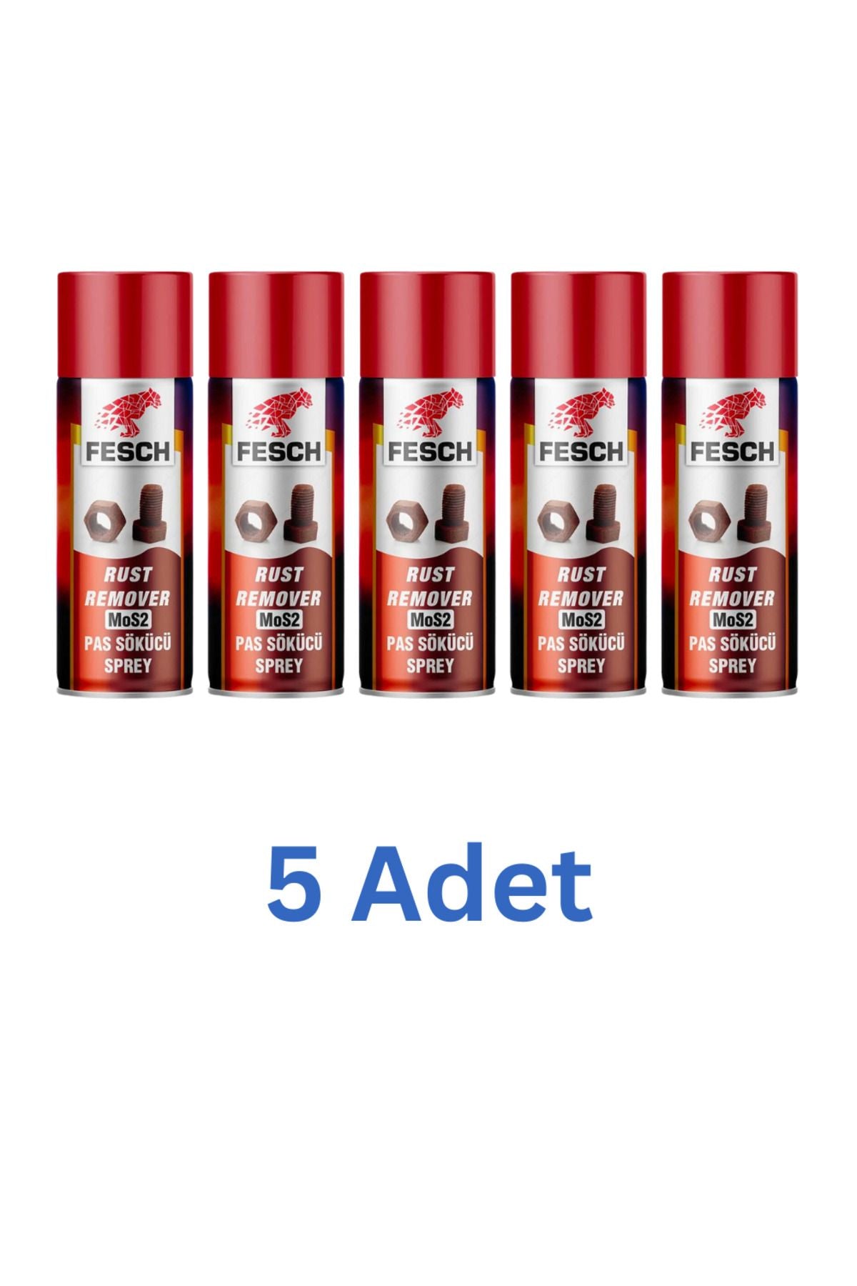 Pas Sökücü Sprey – 400 ml, Hızlı ve Etkili Pas Temizleme - 5 ADET Pas Sökücü Sprey – 400 ml, Hızlı ve Etkili Pas Temizleme - 5 ADET
